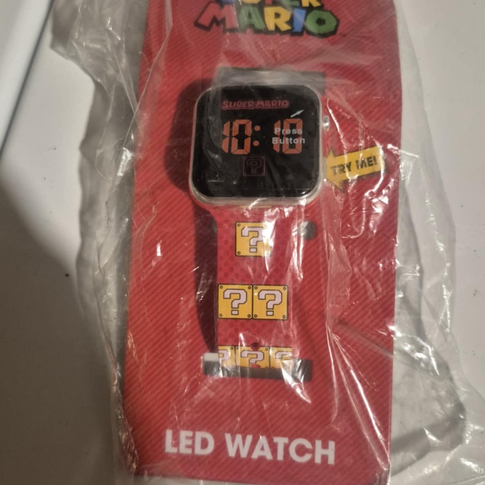 Nintendo Super Mario LED Watch - Red and Yellow